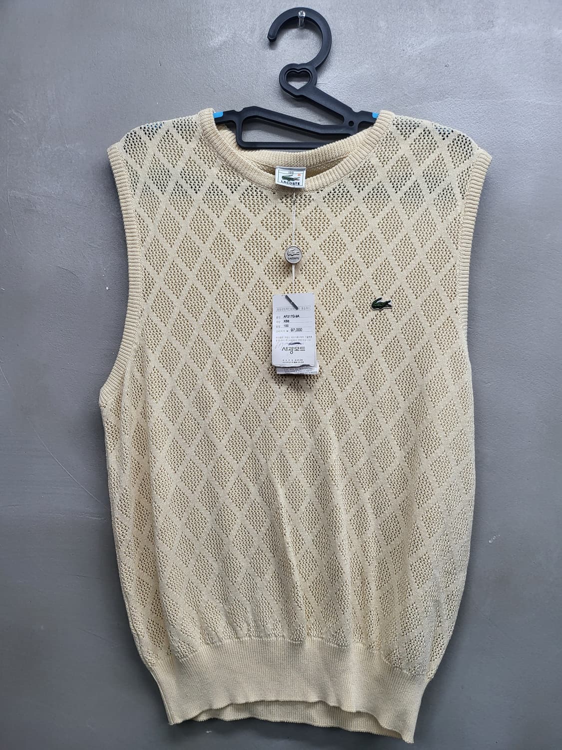 라코스테 아이보리 니트 베스트100 상품이미지1