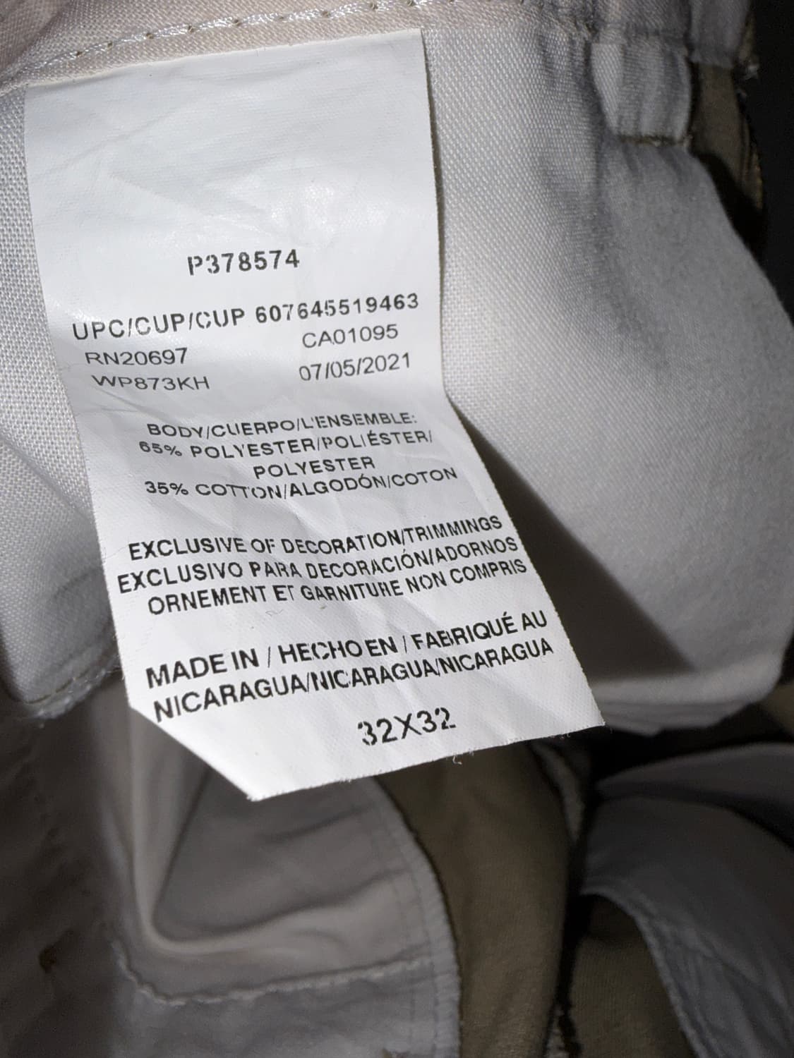 디키즈 슬림 스트레이트 워크팬츠(32x32) 상품이미지3