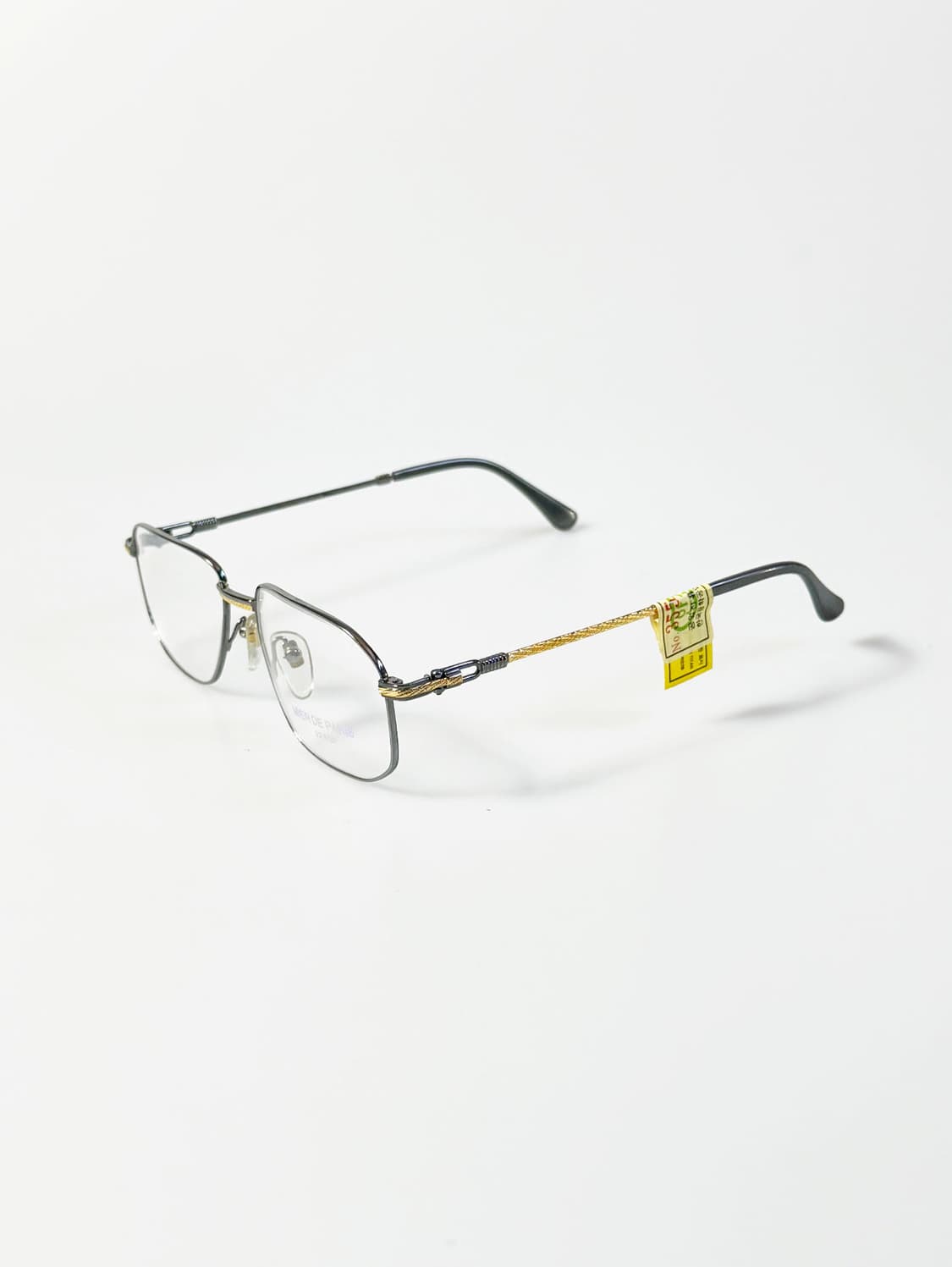 90s MIER DE PARIS 티타늄 슬림 스퀘어 빈티지 안경 상품이미지3