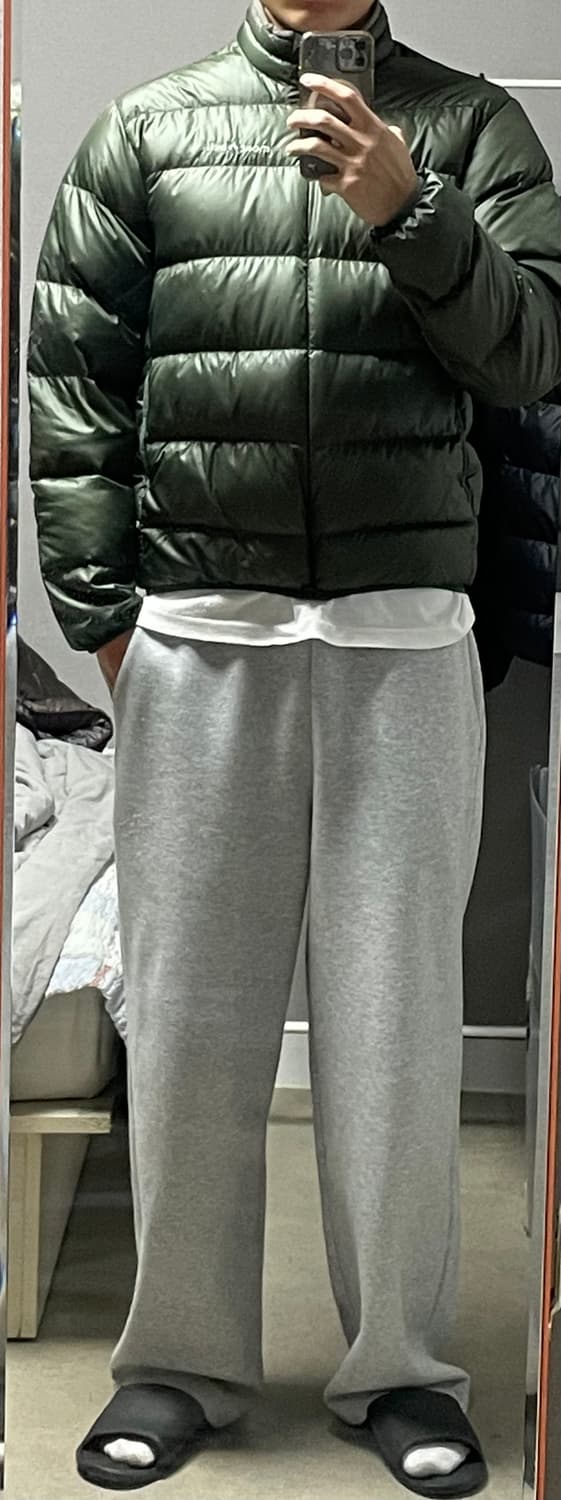 빈티지 몽벨 라이트 알파인 구스 다운 패딩 자켓 올리브 카키 상품이미지7