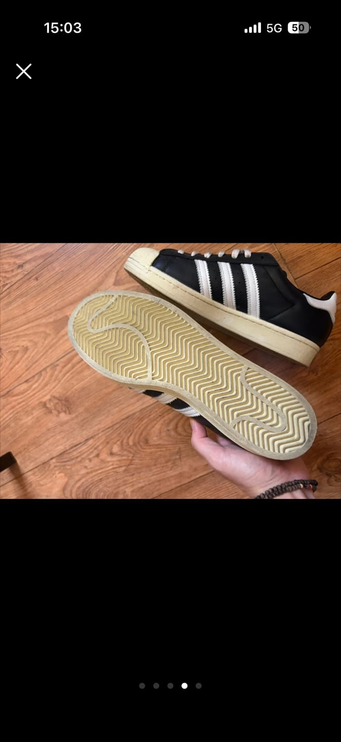 아디다스(Adidas) 슈퍼스타 프리미엄 블랙 화이트 상품이미지4