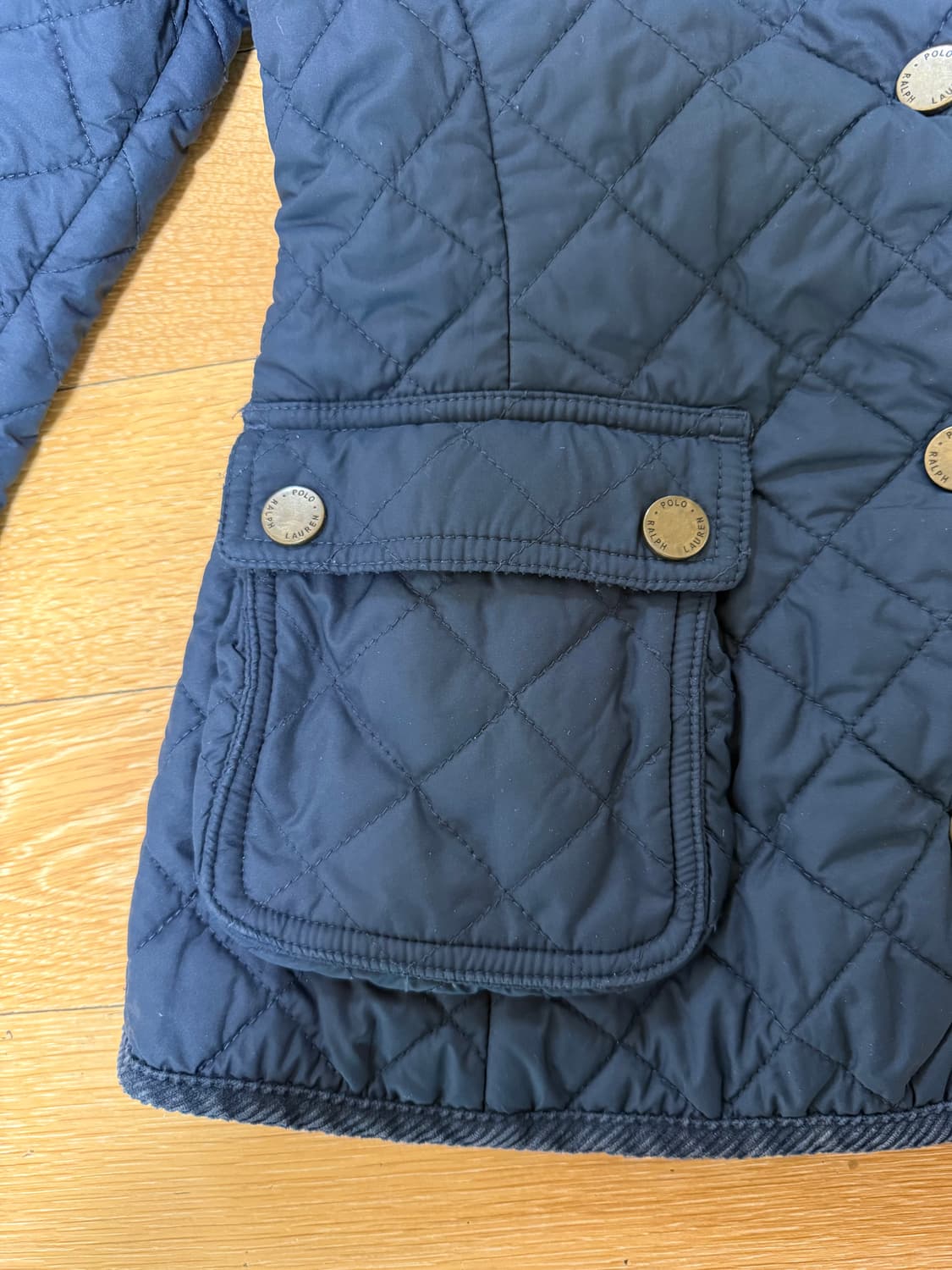 폴로 랄프로렌 키즈 퀼팅 자켓 네이비 S(7) 상품이미지3