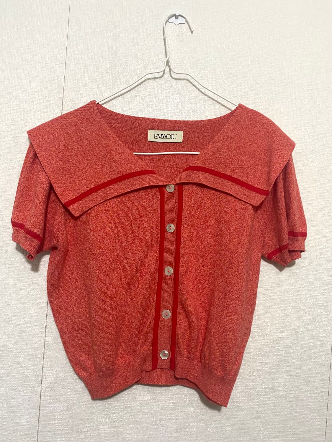 에브모우 세일러 카라 썸머 가디건 상품이미지7