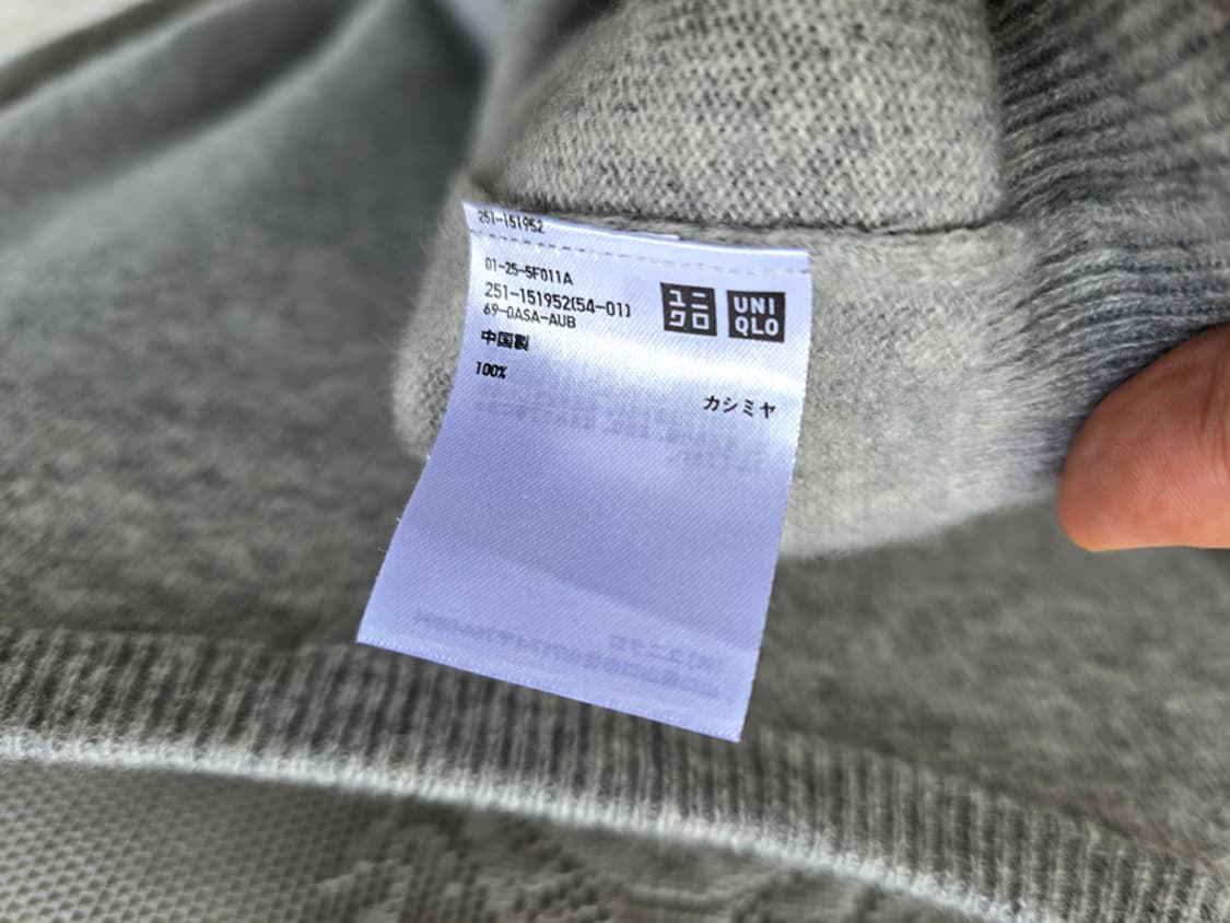 유니클로 캐시미어 100% 상품이미지6