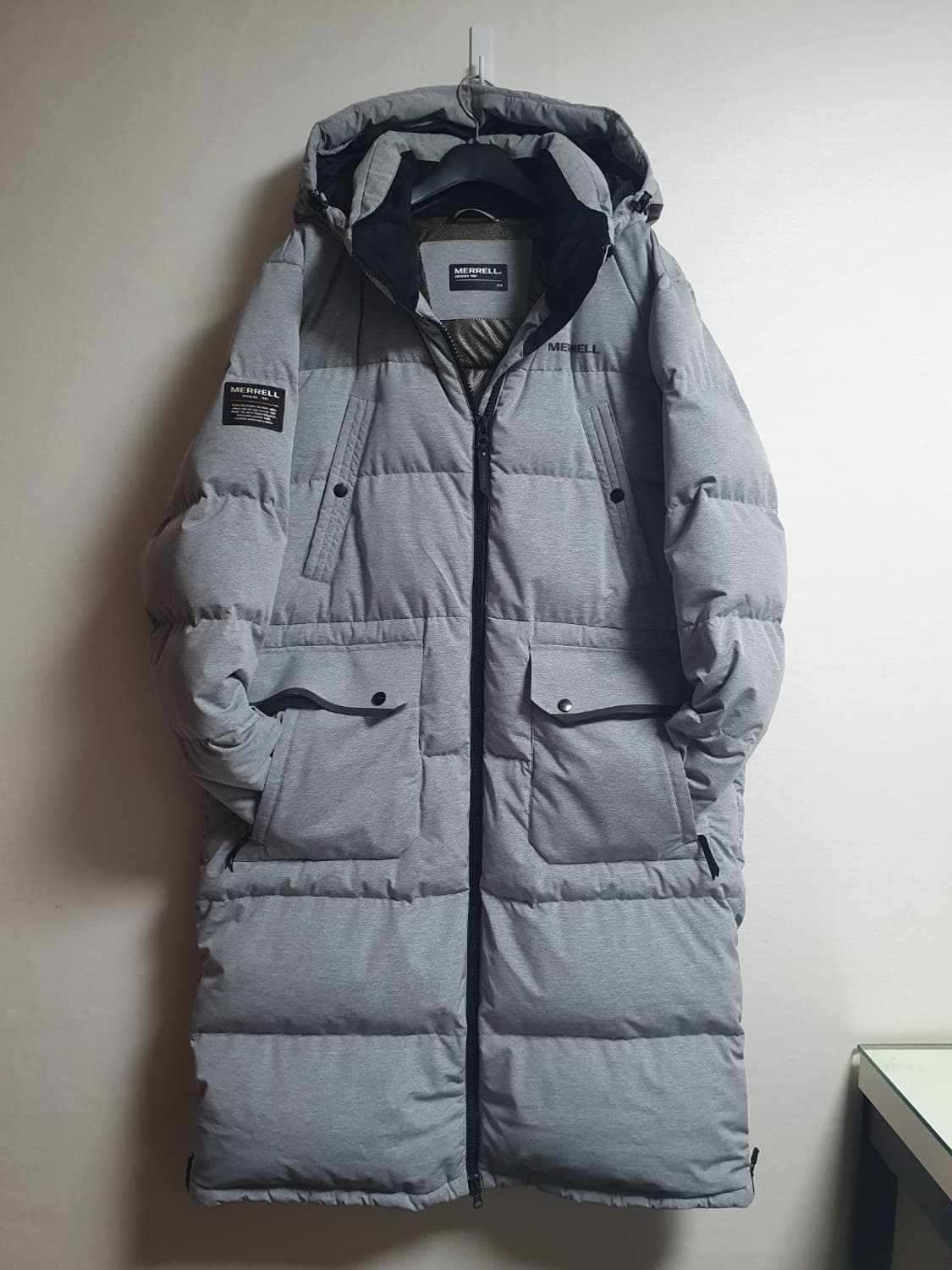 머렐 롱패딩 구스 다운 벤치파카 그레이 110 상품이미지3