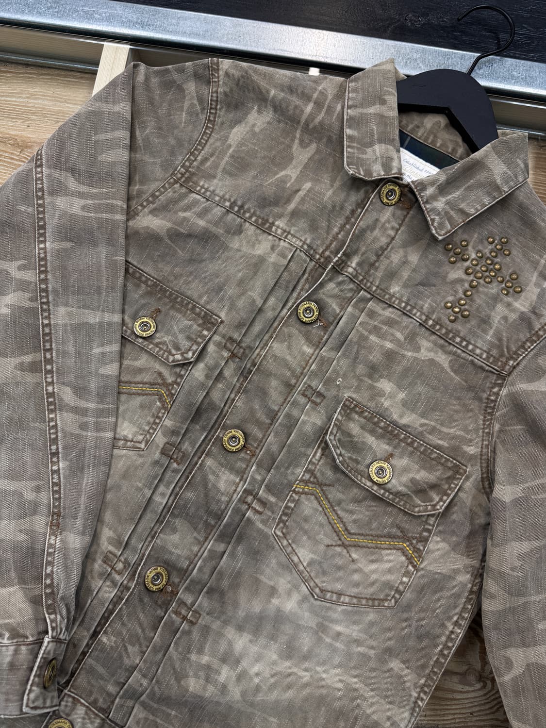 키스마크 타입 투 크로스 리벳 카모 자켓 상품이미지5