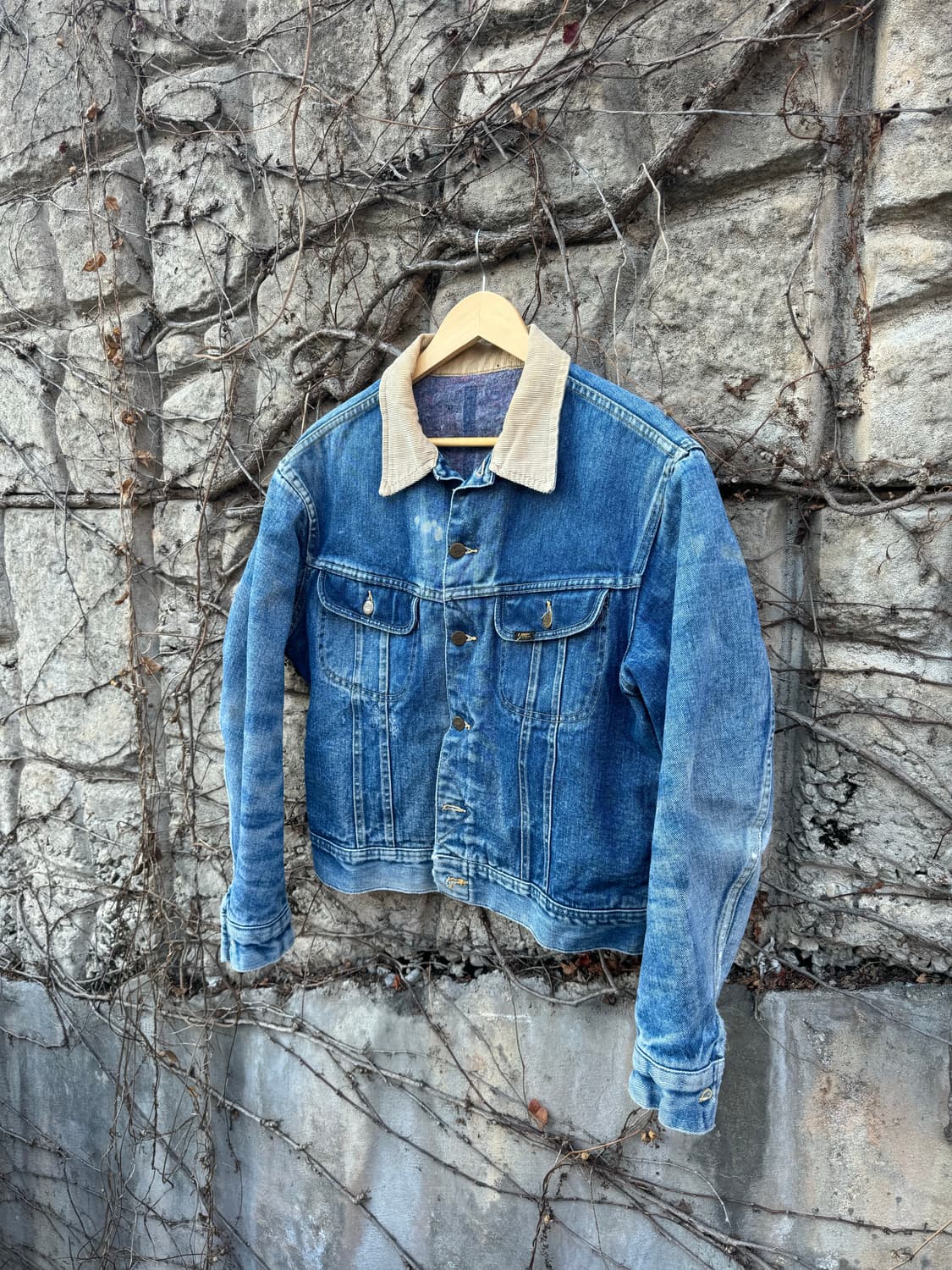 70~80s lee 빈티지 스톰라이더 블랭킷 안감 데님 트러커 자켓 상품이미지3