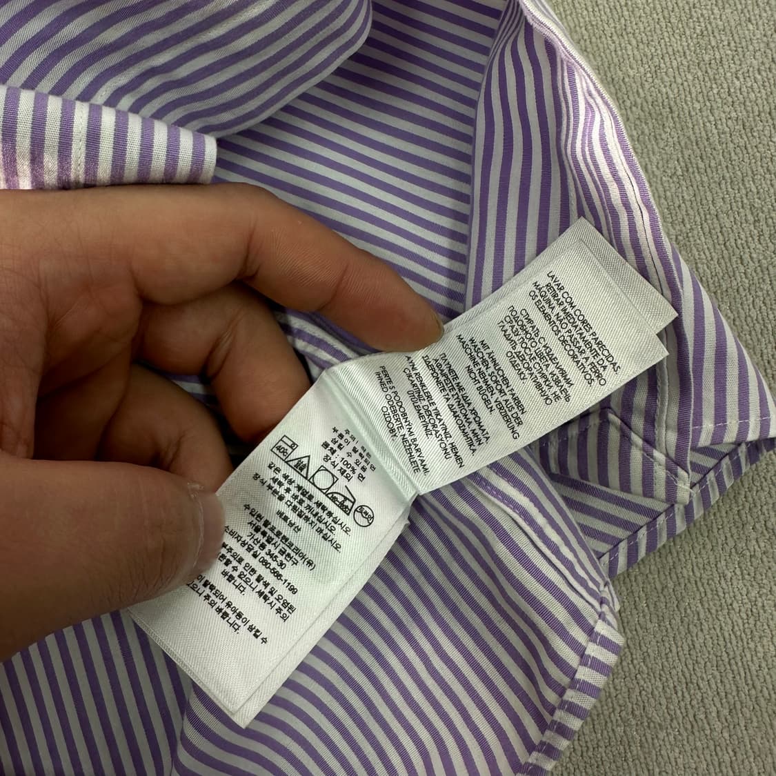 100 폴로랄프로렌 코튼 스트라이프 셔츠  상품이미지6