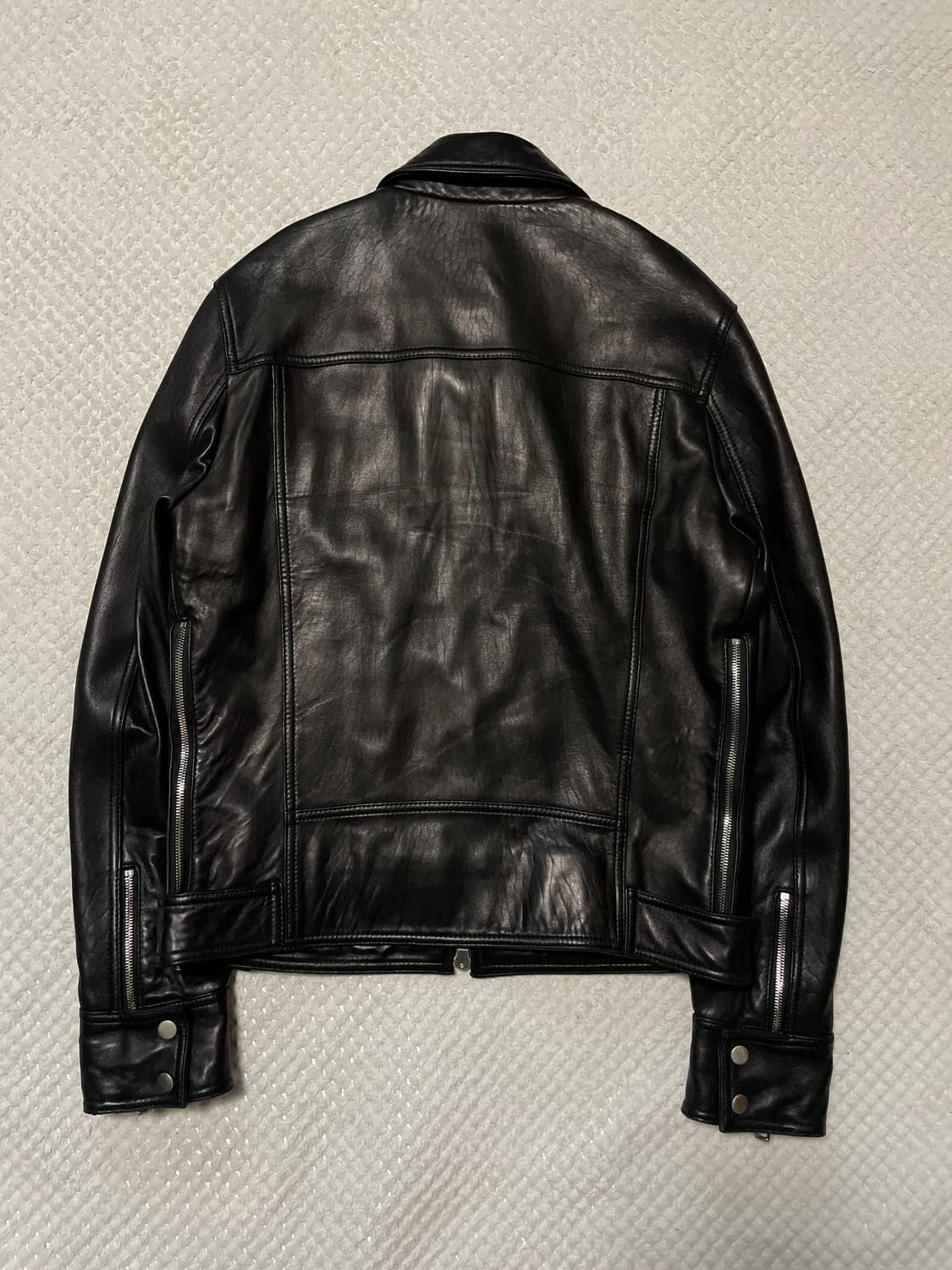 광희시장 웨스턴 무드 2WAY 램스킨 양가죽 포켓 레더 자켓 상품이미지2