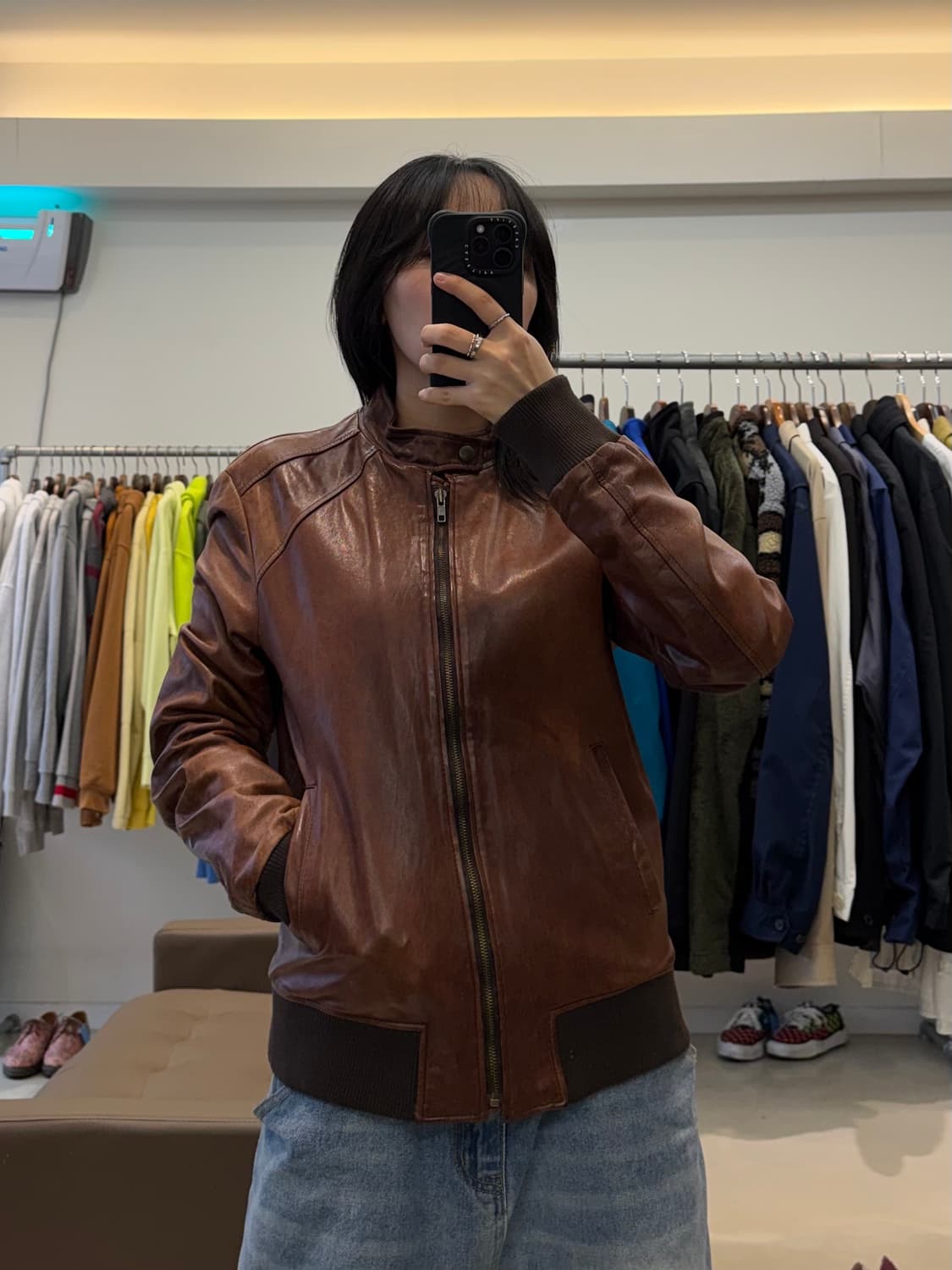 Armadio del luca 쉽 레더 자켓  상품이미지5