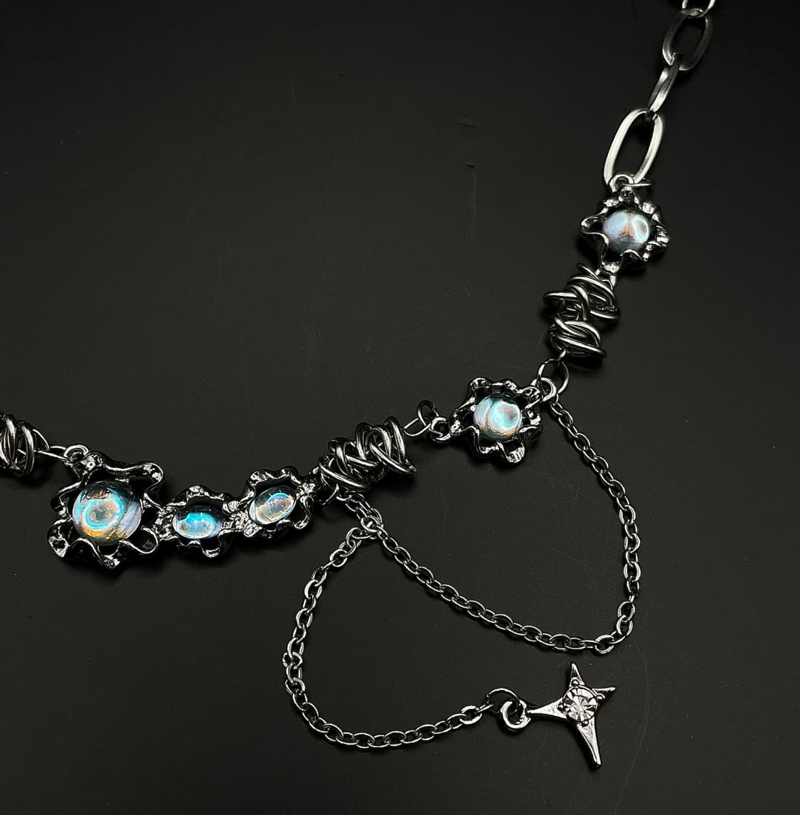 pcr053 Y2K sky emerald necklace 상품이미지6