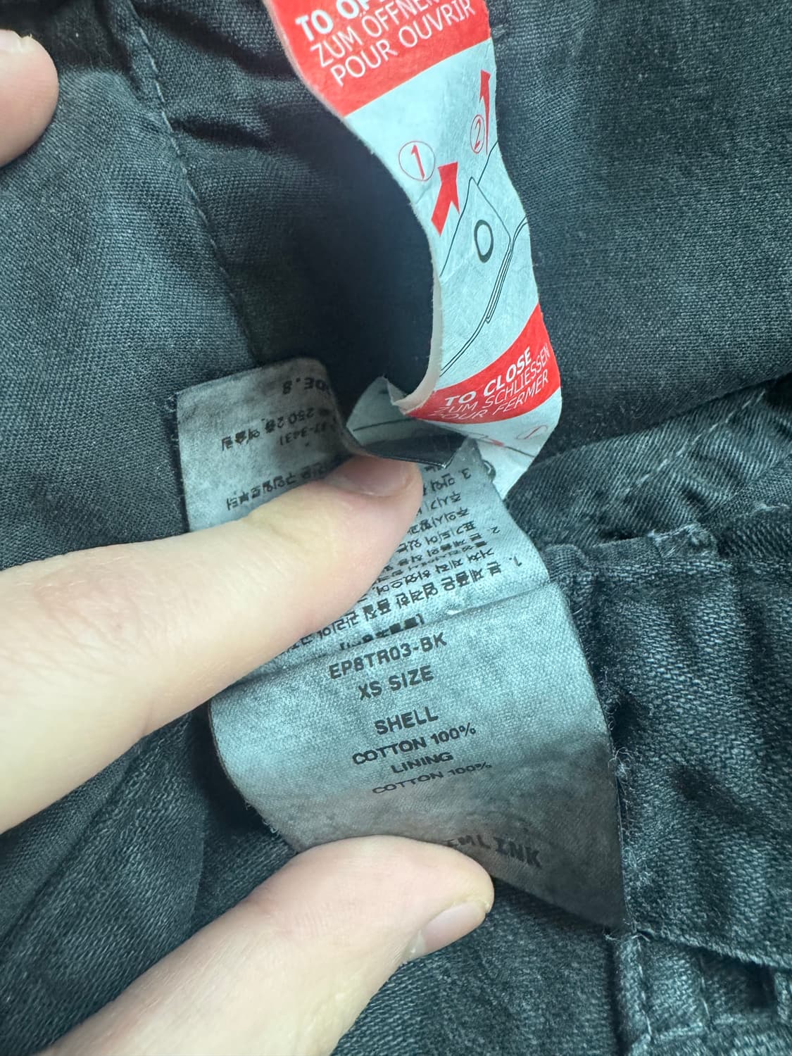 [XS] 엑슬림 ep8 03 트라우저 워시드 블랙 상품이미지3