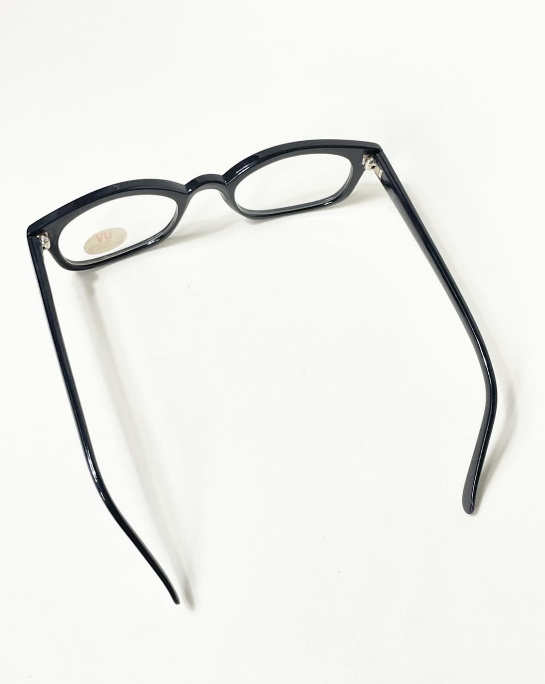 90s 블랙 뿔테 스퀘어 빈티지 안경 상품이미지5