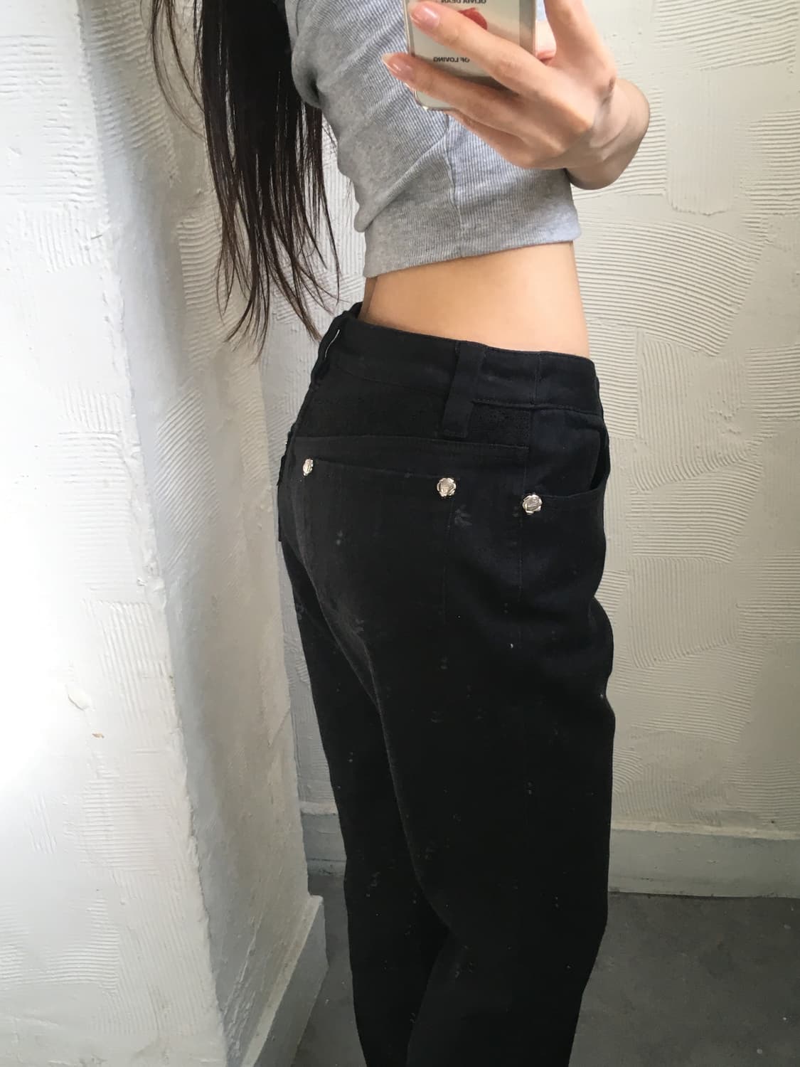 Pink House 핑크하우스 블랙 프릴 데님 상품이미지2