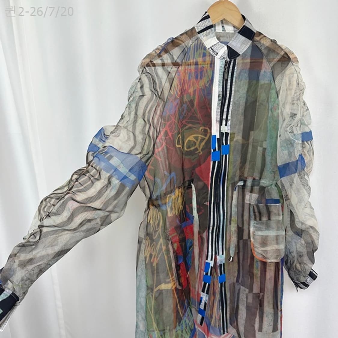 choibok 여자 시스루 롱자켓 (55-88추천) 상품이미지3