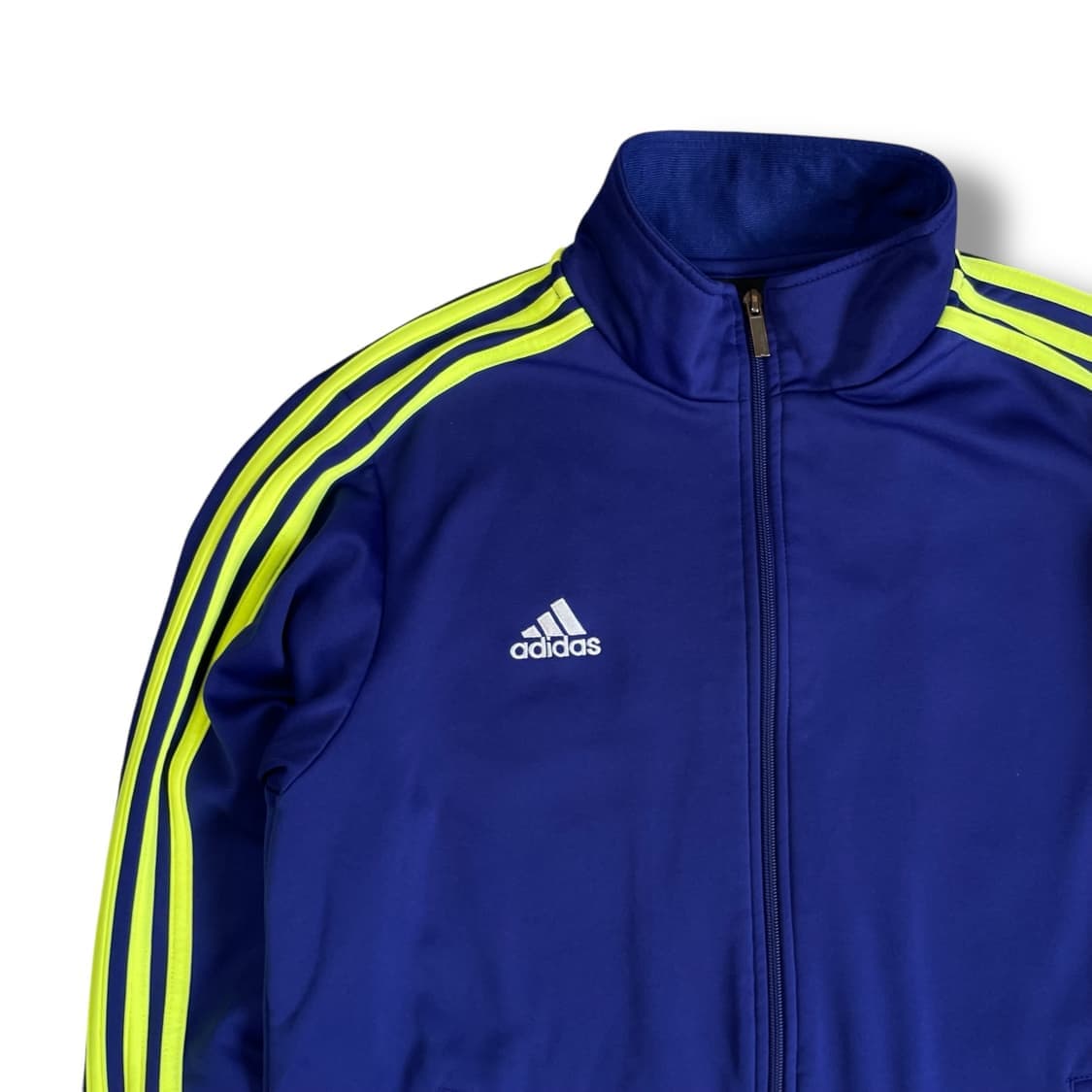 아디다스 네이비 형광삼선 기모 져지 트랙탑 95 상품이미지3
