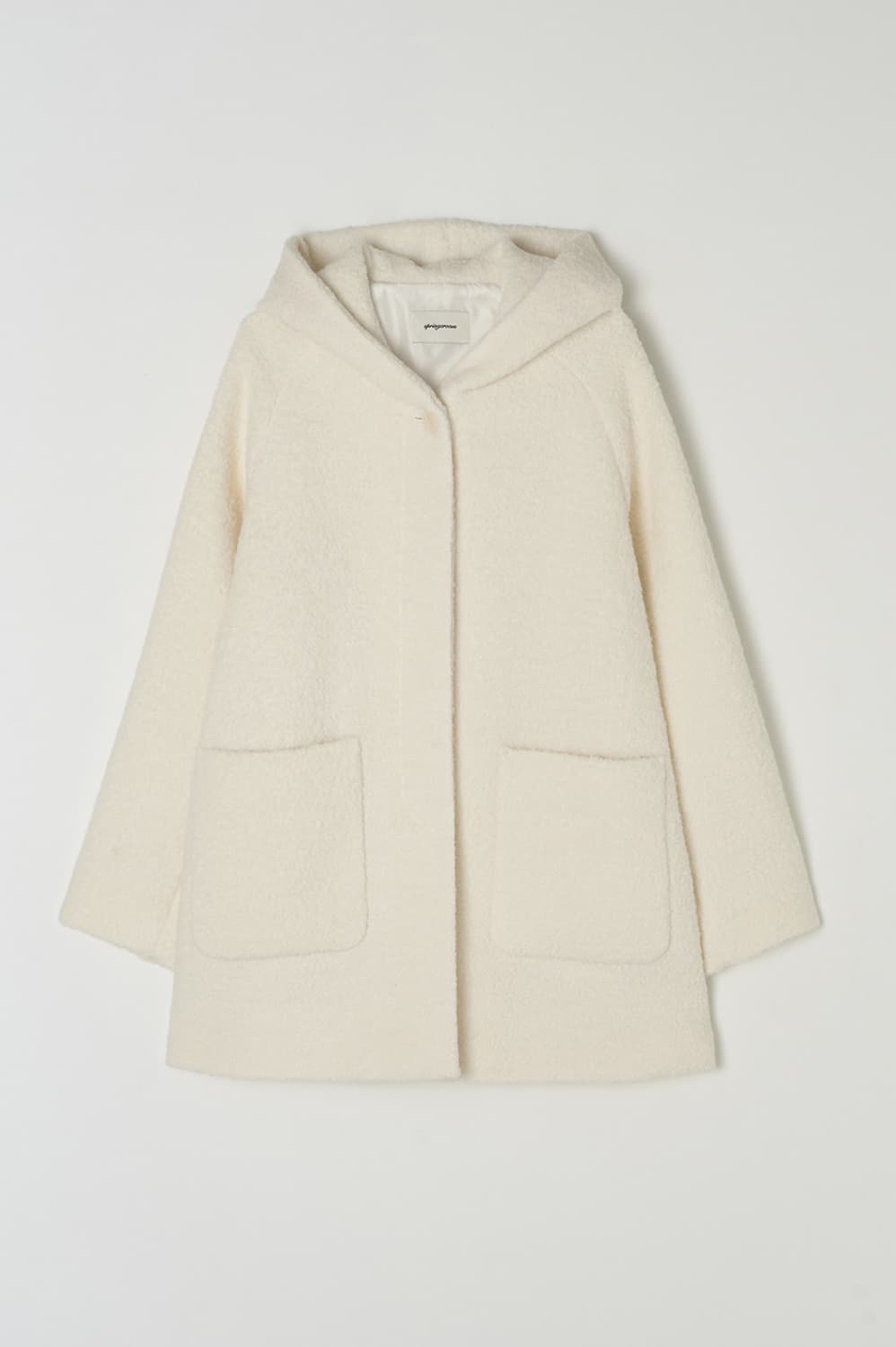 스프링크로커스 후디 하프코트 아이보리 상품이미지2