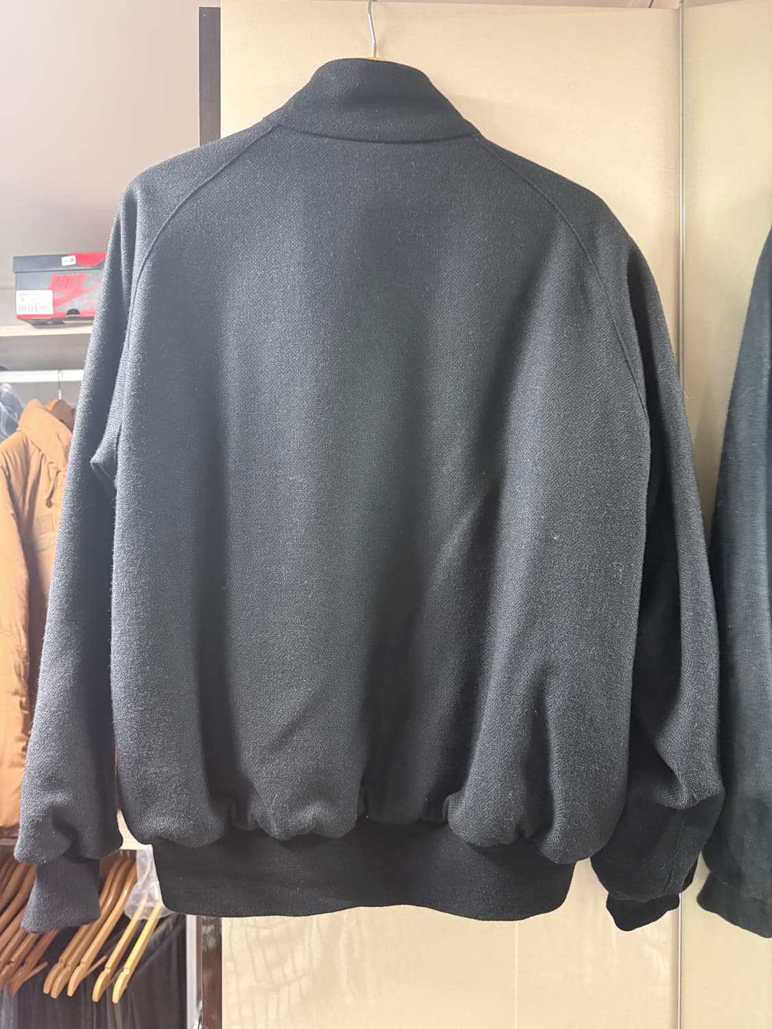 [2] 아프레쎄 24aw 해링턴자켓 블랙 상품이미지2