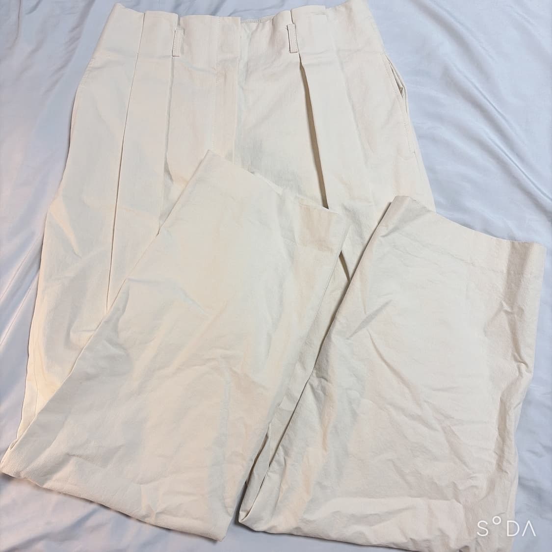 오르 ORR 스트라이프 하이웨스트 핀턱 팬츠 상품이미지1