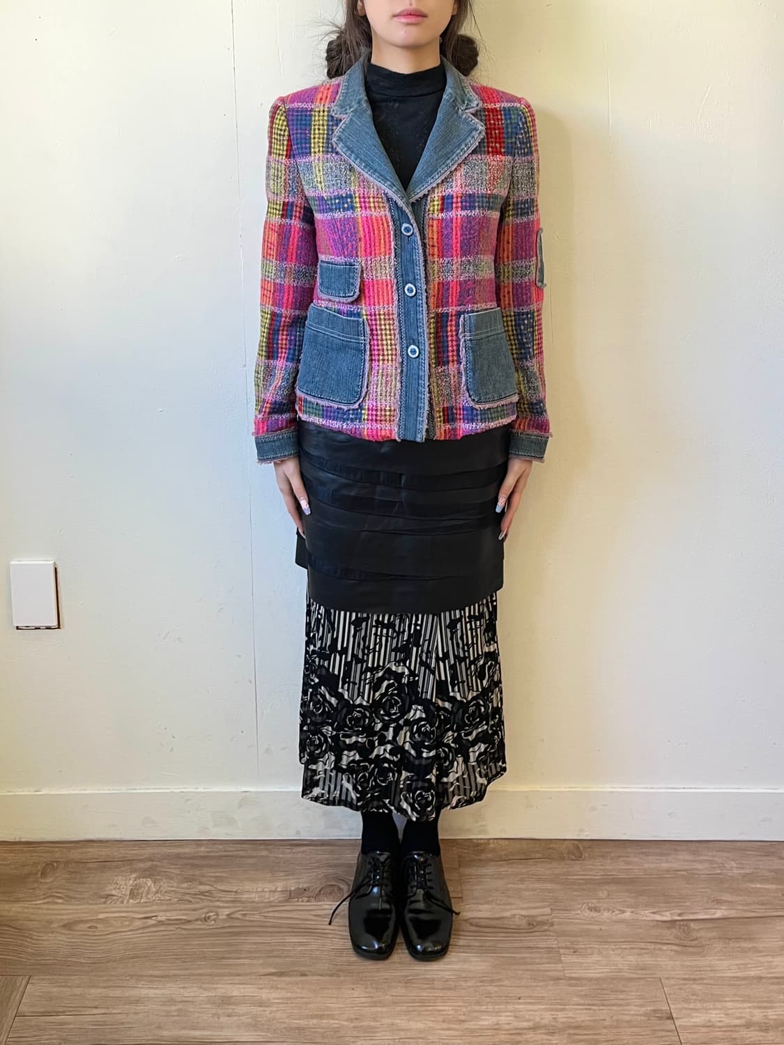 Rossa 트위드 패치워크 자켓 상품이미지8