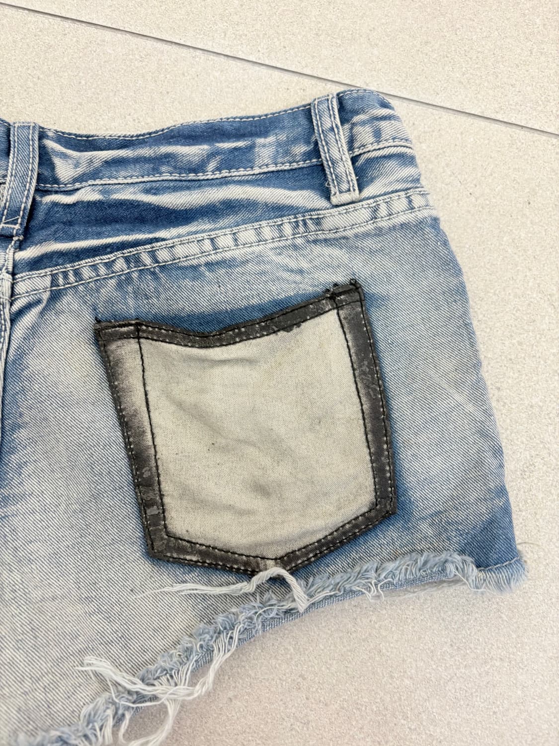 십자가 데님 숏팬츠 상품이미지7