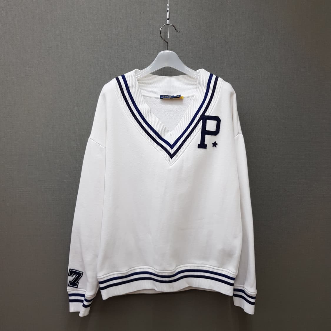 폴로 랄프로렌 브이넥 라인 스웻셔츠 S사이즈 상품이미지2