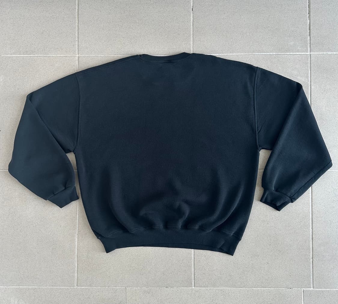 90s 빈티지 러셀 스웻셔츠 블랙 XL 상품이미지2