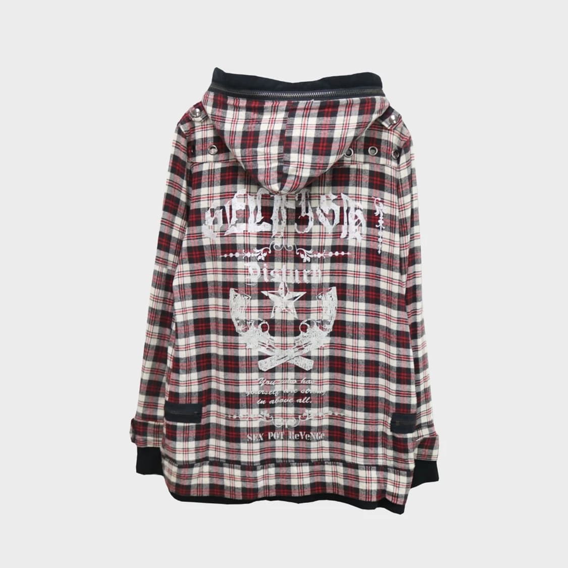 섹스팟리벤지 체크 펑크 후드 집업  60882 상품이미지1