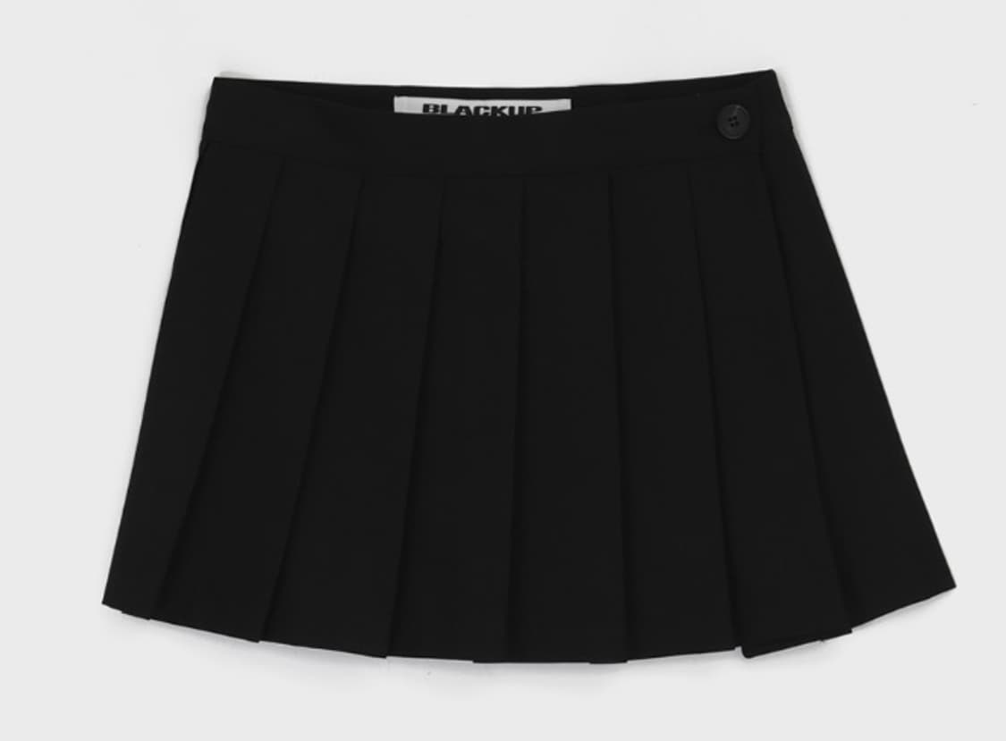 블랙업 레이어드 플리츠스커트 상품이미지4