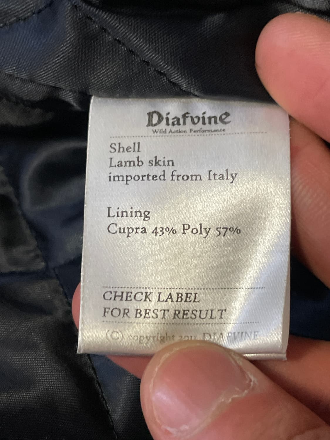 디아프바인 죠니 2WAY 웨스턴 무드 램스킨 양가죽 레더 자켓 상품이미지10