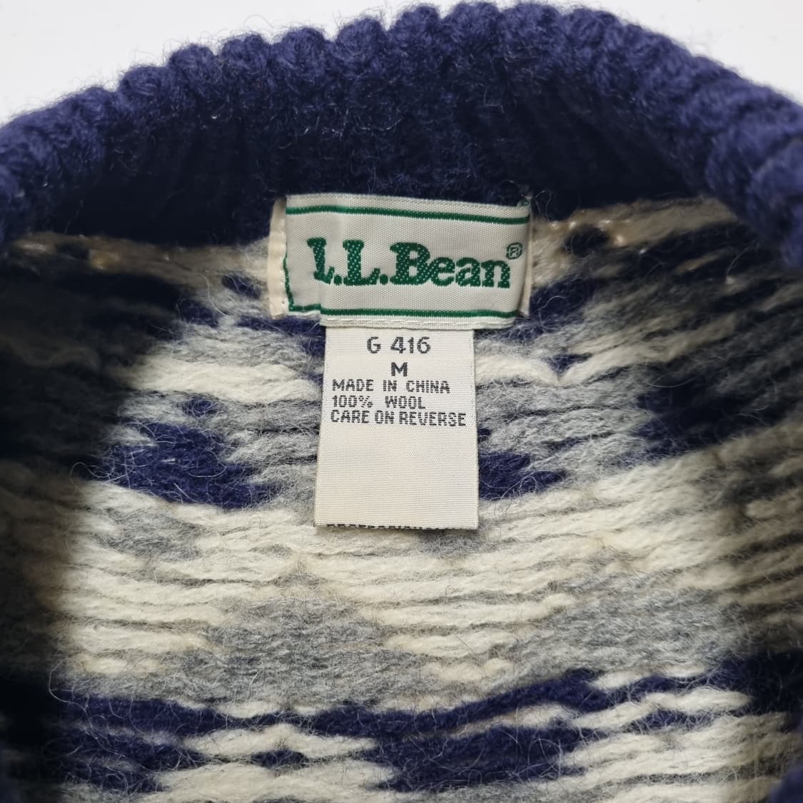 90S 엘엘빈 페어아일 스웨터 - M 상품이미지6