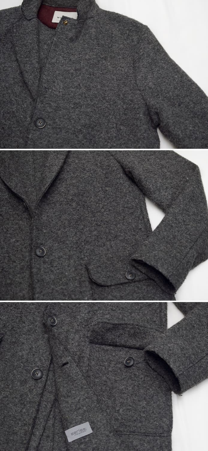 울앤코 바이 시리즈 이태리 메이드 울펠트 코트 자켓 (M / 100+) 상품이미지8