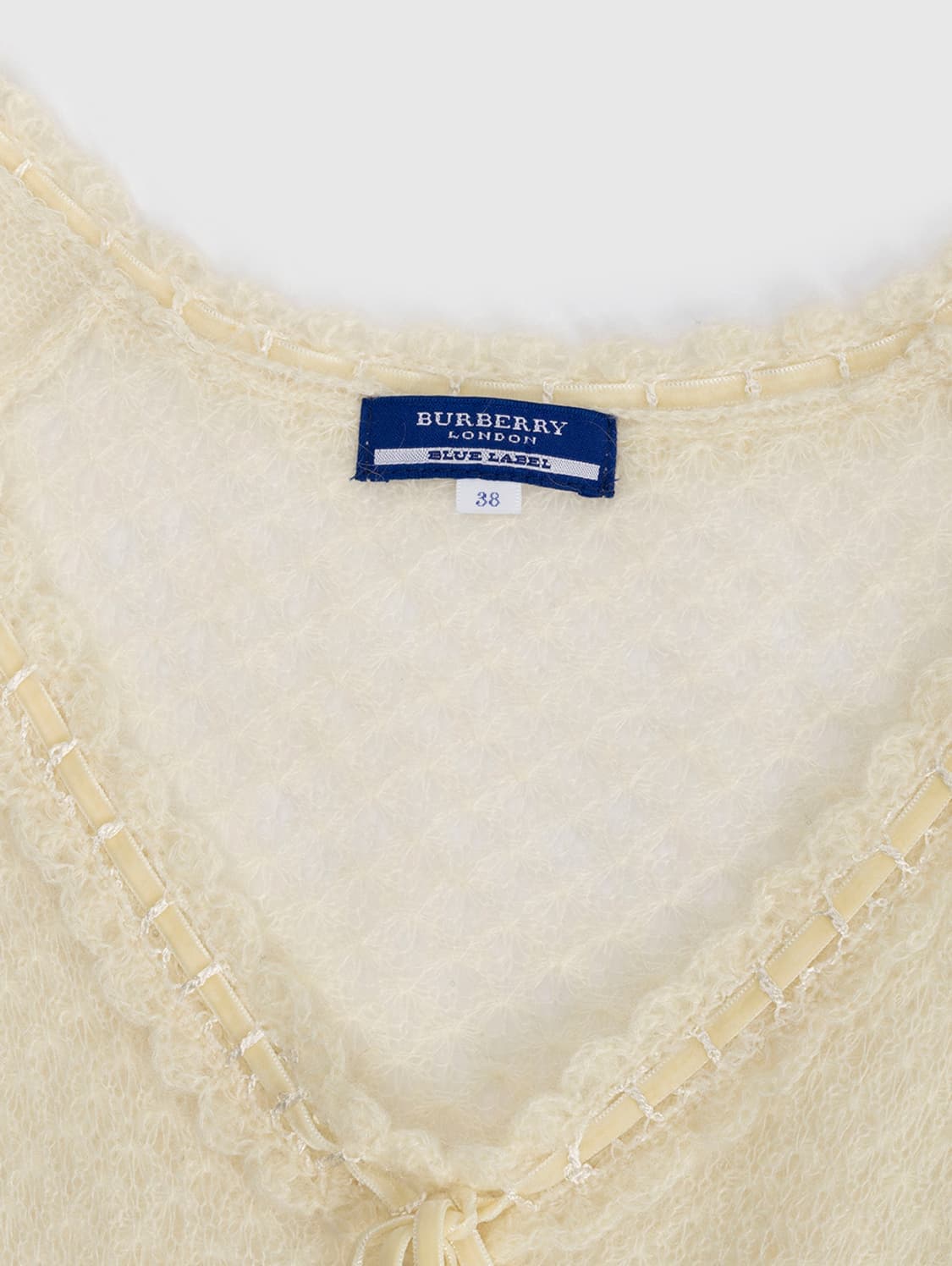 버버리 모헤어 반팔 펀칭 니트 상품이미지2