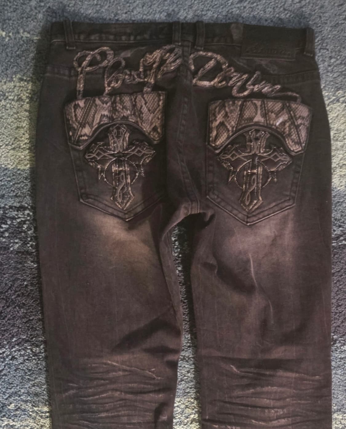 클라우드72 Cloud 72 흑데님팬츠  34사이즈 락시크 상품이미지1