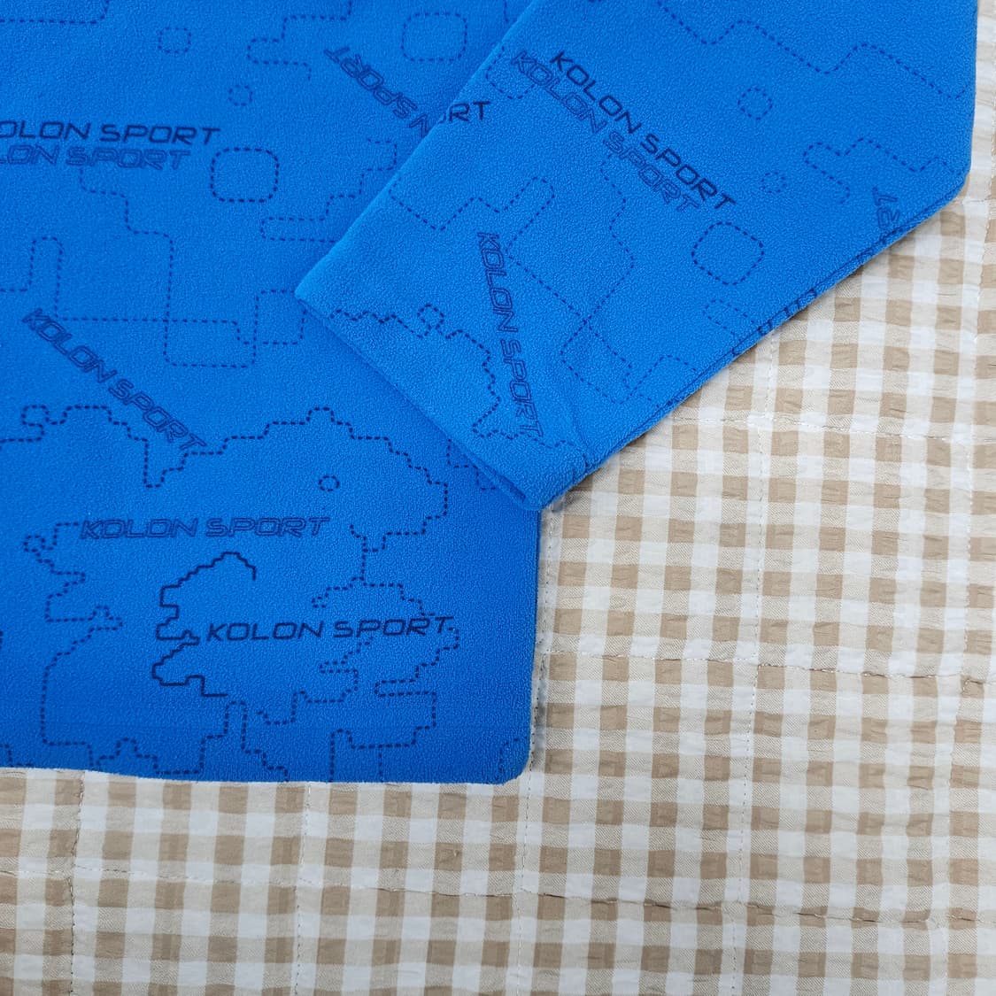 코오롱 반집업 플리츠 긴팔티 남자100 상품이미지4