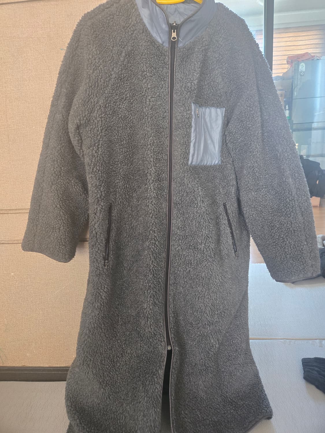 여성 후리스 롱 코트 상품이미지1