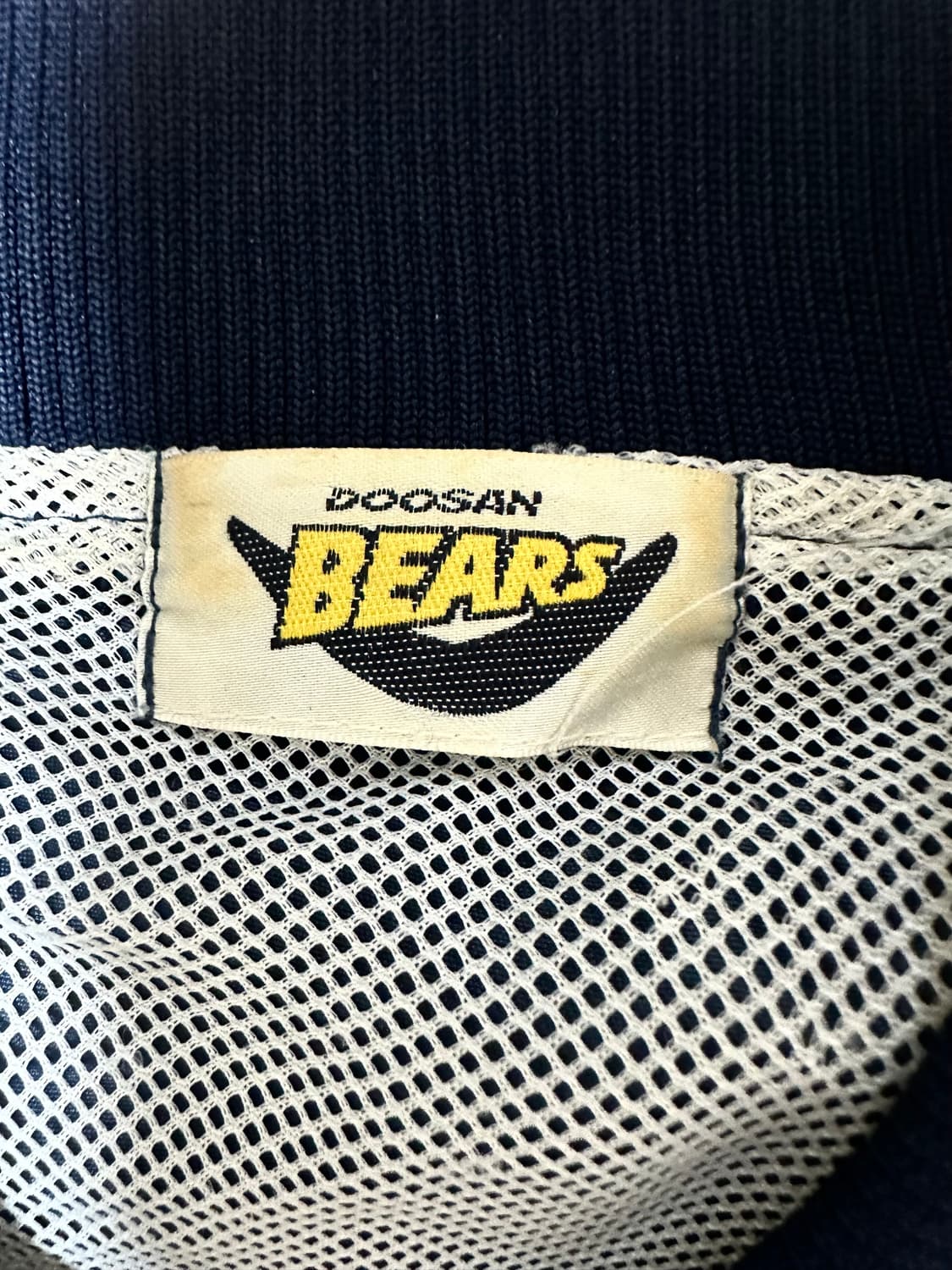 두산 베어스 네이비 바시티 자켓 상품이미지4