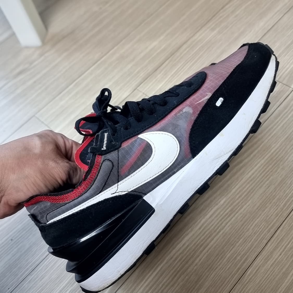 나이키 Waffle One 운동화 블랙/레드(265) 상품이미지1