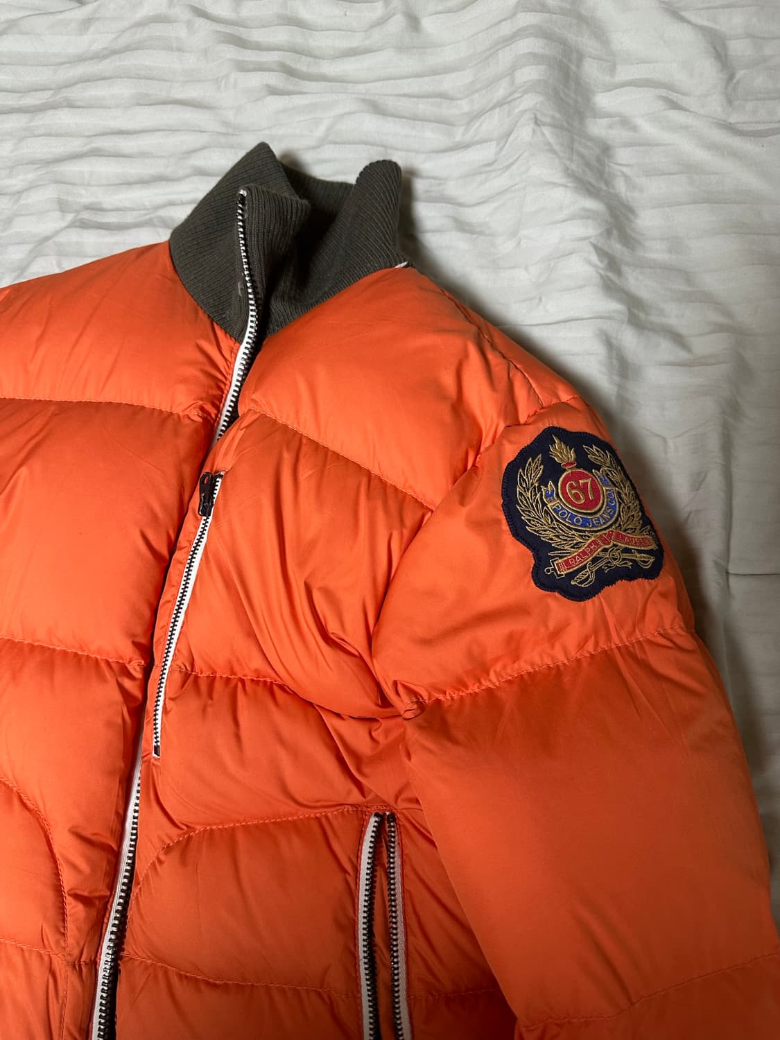 폴로 랄프로렌 오렌지 패딩 s 상품이미지2