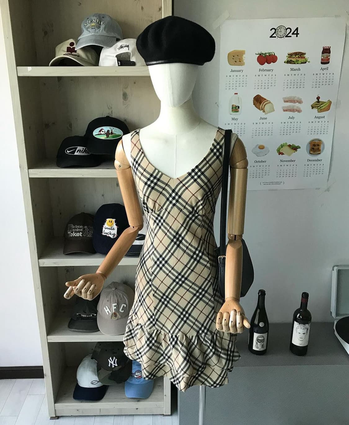버버리 노바체크 브이넥 원피스 상품이미지6