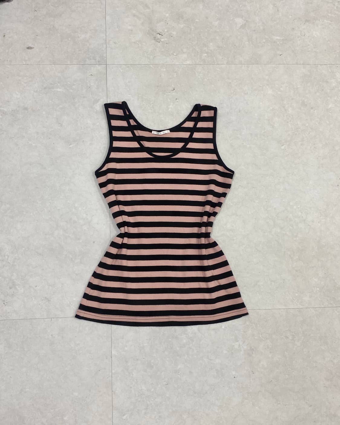  A*W pink Striped Sleeveless Top 상품이미지3