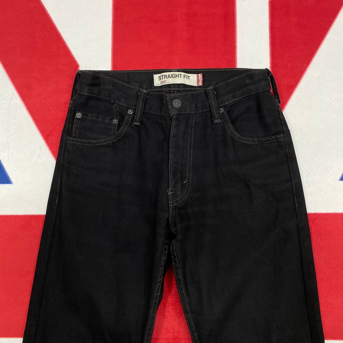 리바이스 505 흑청데님팬츠 29 실측 27 상품이미지2