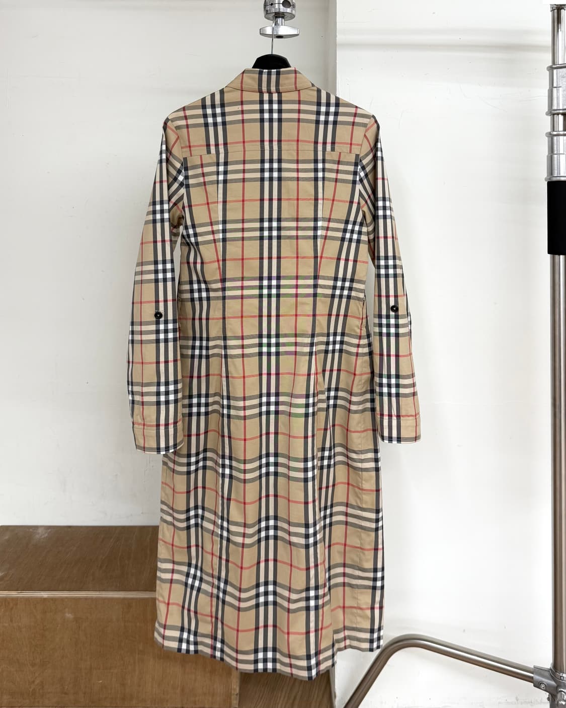 버버리 체크 코튼 셔츠 드레스 상품이미지6