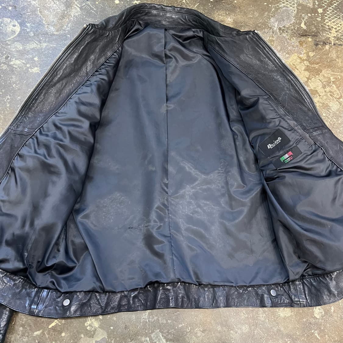 L) 빌리언즈 램스킨 배지터블 라이더 자켓 양가죽 자켓 상품이미지4