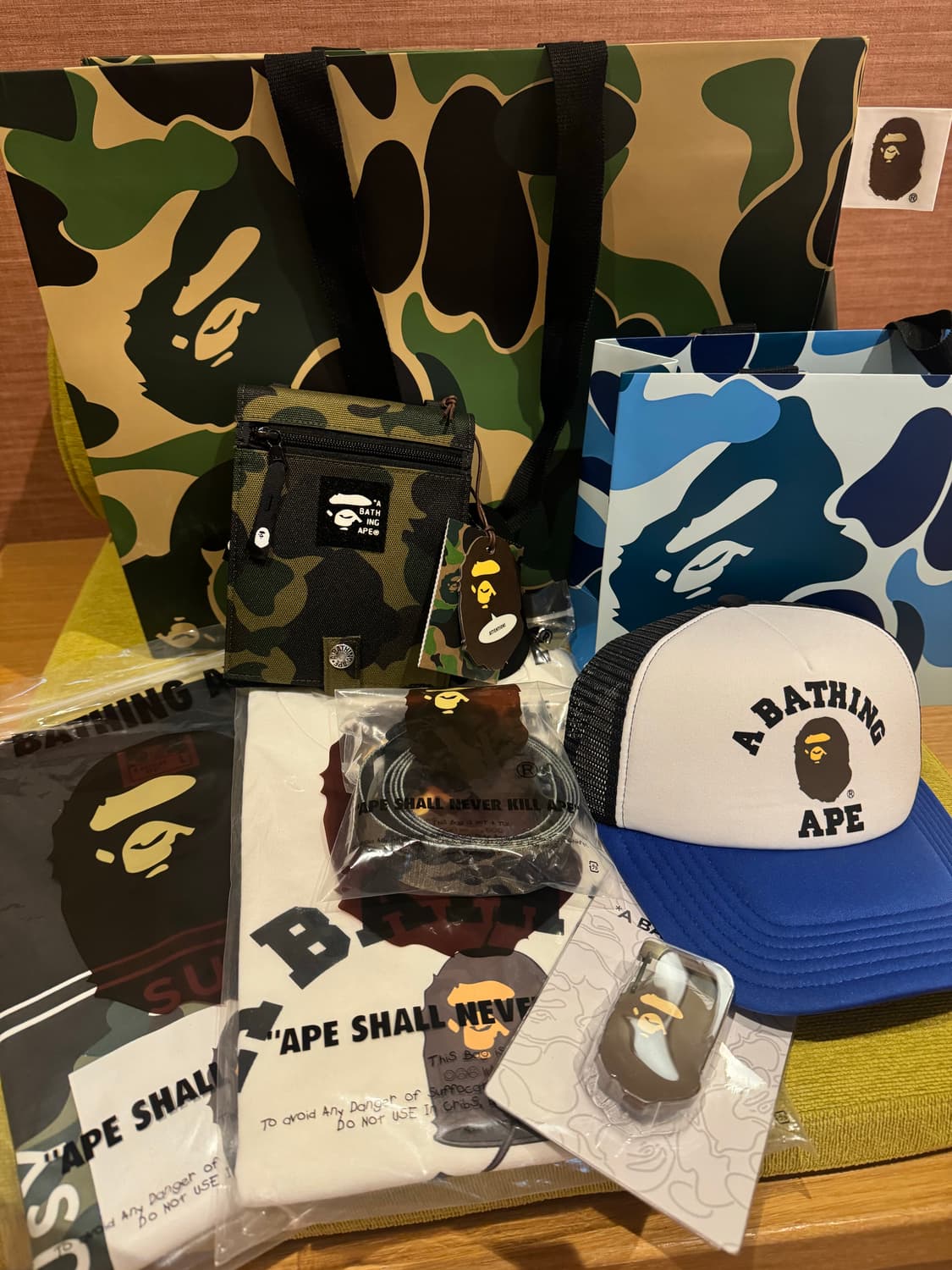 베이프 카모 반팔 L 상품이미지4