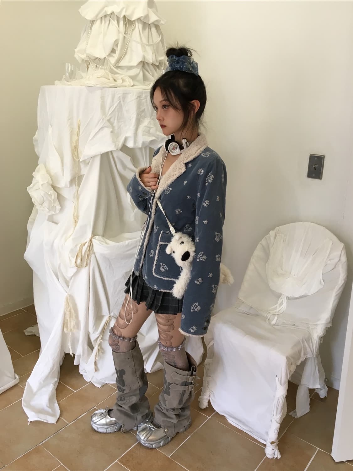 히스테릭글래머 아카이브 버니 코듀로이 자켓 상품이미지3