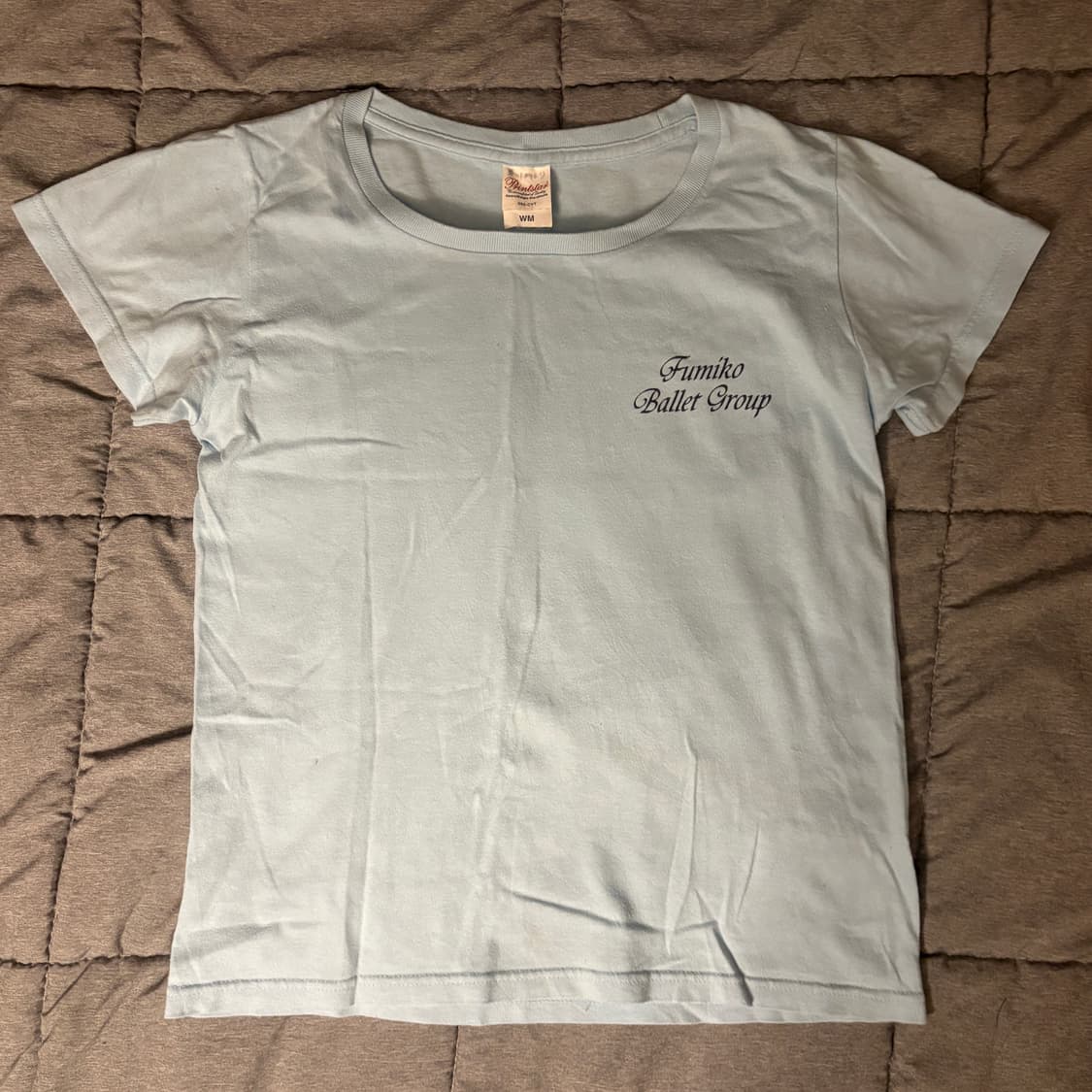 발레 프린팅 소라 하늘 스카이블루 반팔티 모리걸 상품이미지2