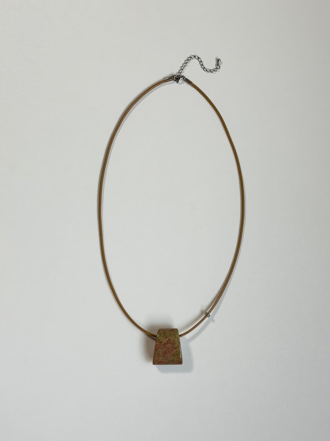 Stone Necklace – Unakite Light(Beige) 상품이미지2
