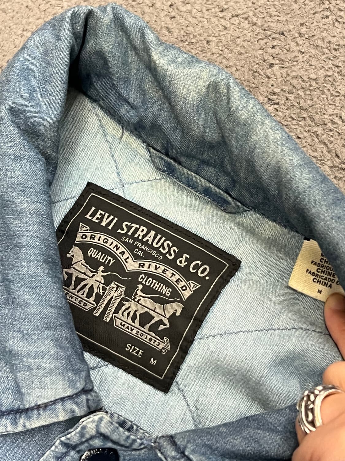 리바이스 빈티지 데님 코치자켓 처분  상품이미지3