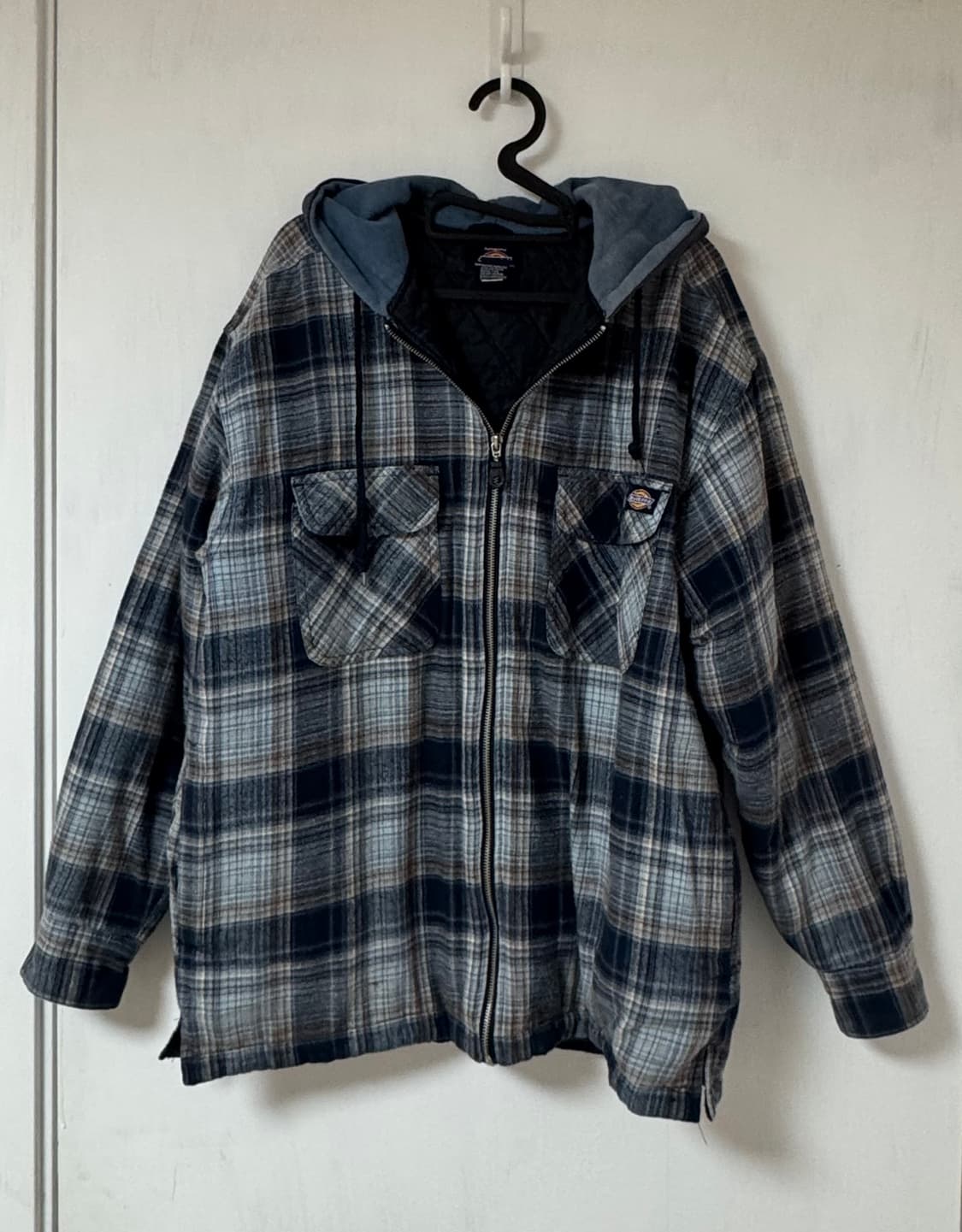 딕키즈 체크 후드집업 상품이미지1